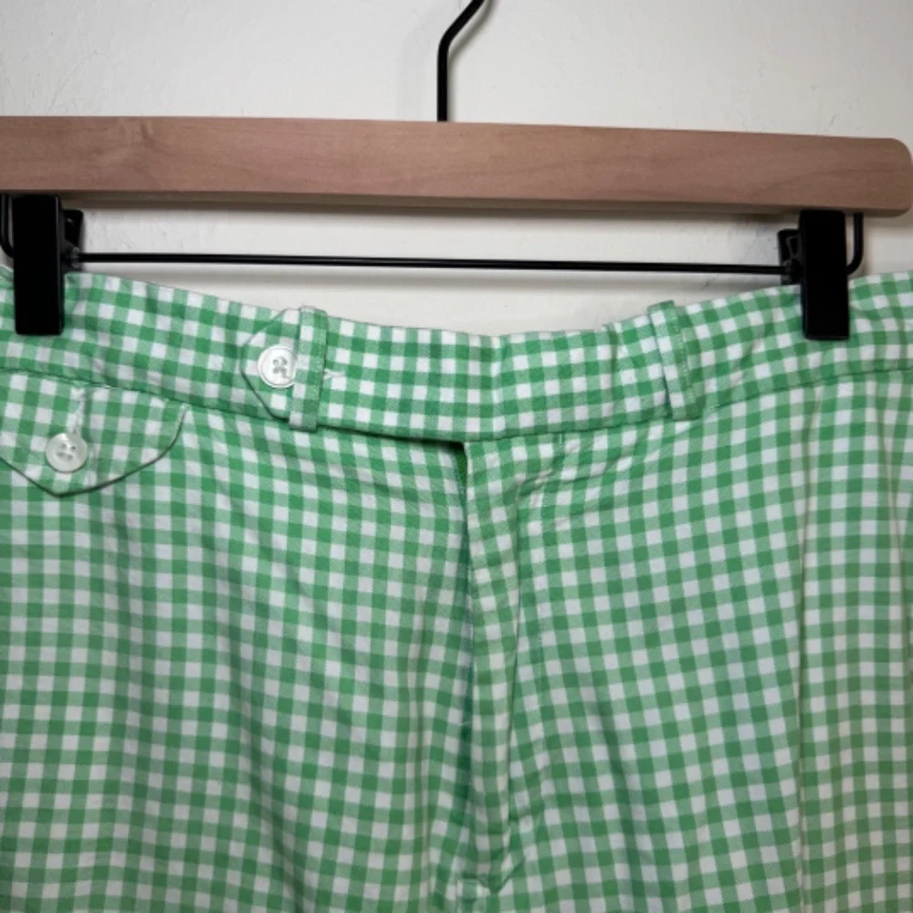 Polo Ralph Lauren Shorts Men's Size 34 Green Checkered Plaid Vintage Preppy
